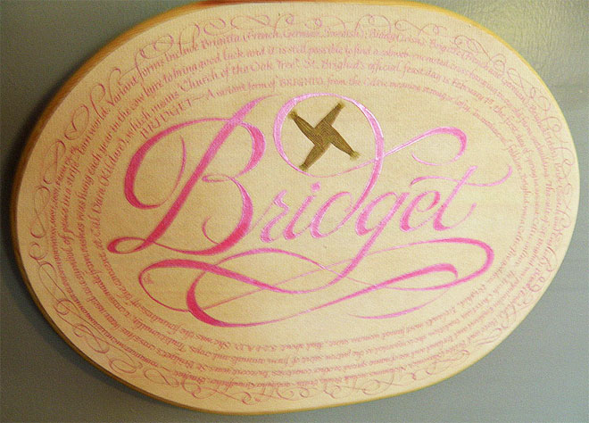 Bridget&#39;s Plaque