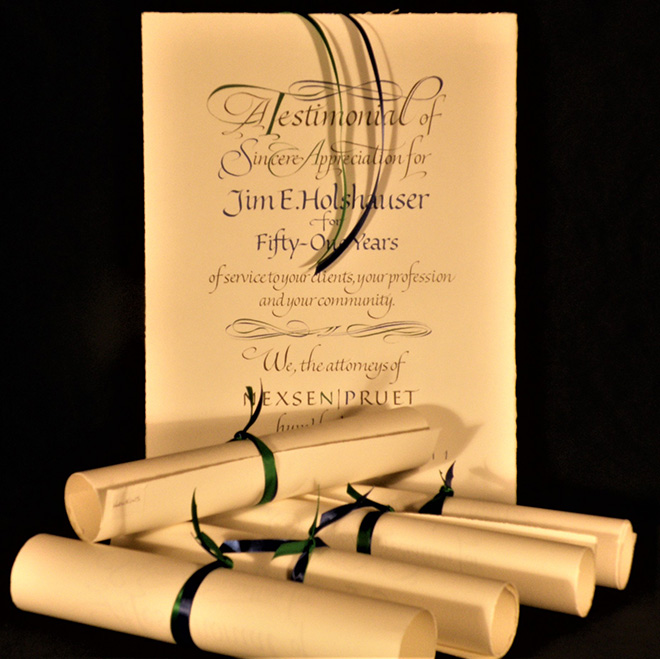 Holshauser Testimonial