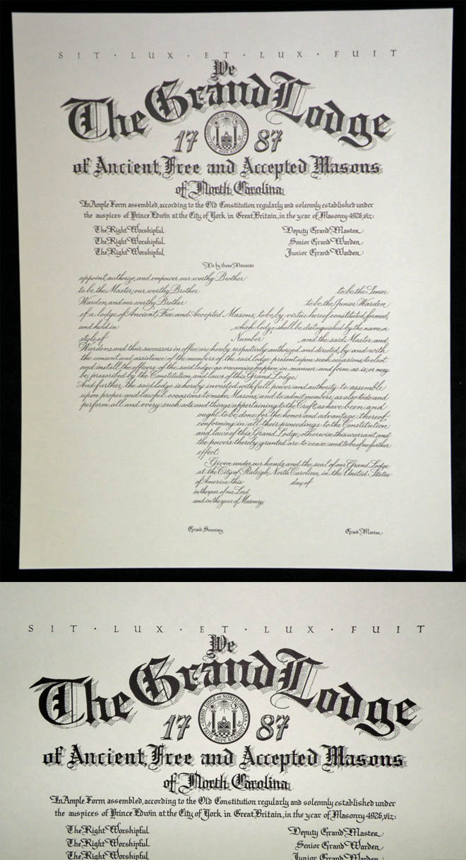 Masons Certificate