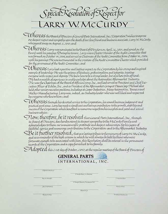 McCurdy Resolution